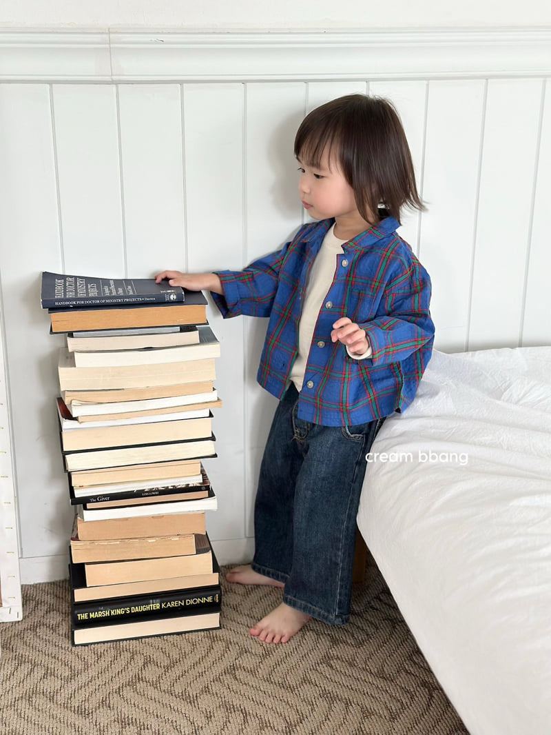 Cream Bbang - Korean Children Fashion - #discoveringself - Antique Check Shirt - 6
