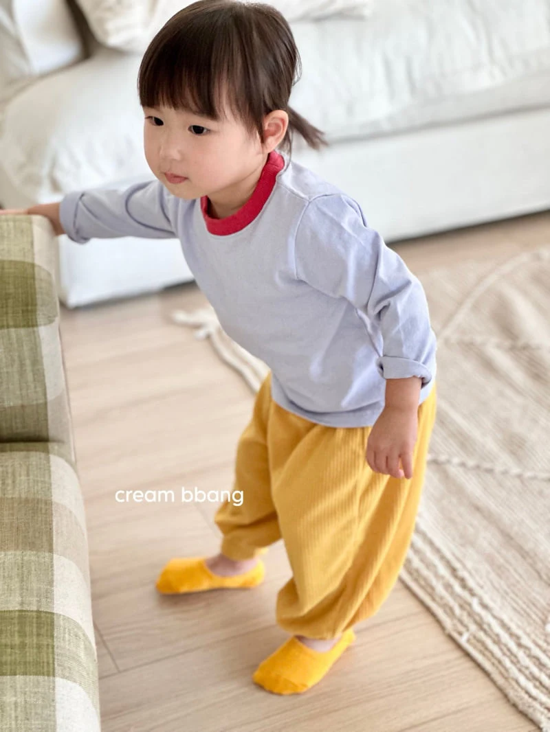 Cream Bbang - Korean Children Fashion - #designkidswear - Palette Color-Block Tee - 4