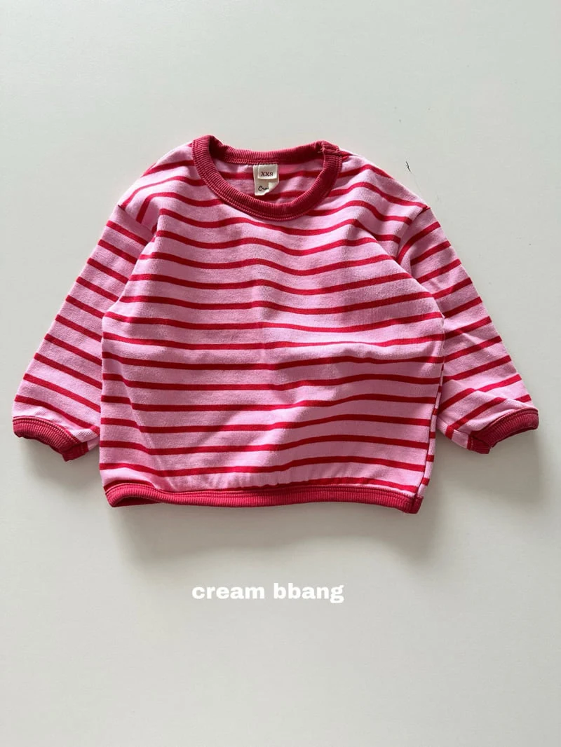 Cream Bbang - Korean Children Fashion - #discoveringself - Stripe Sweatshirt - 8