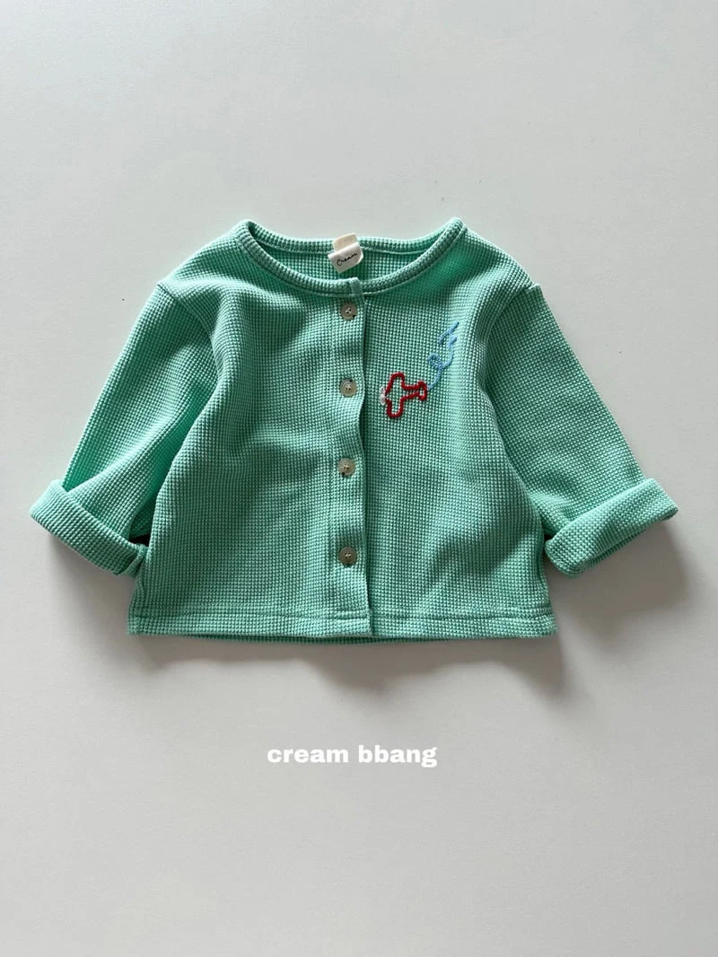 Cream Bbang - Korean Children Fashion - #discoveringself - Flying Waffle Cardigan - 3