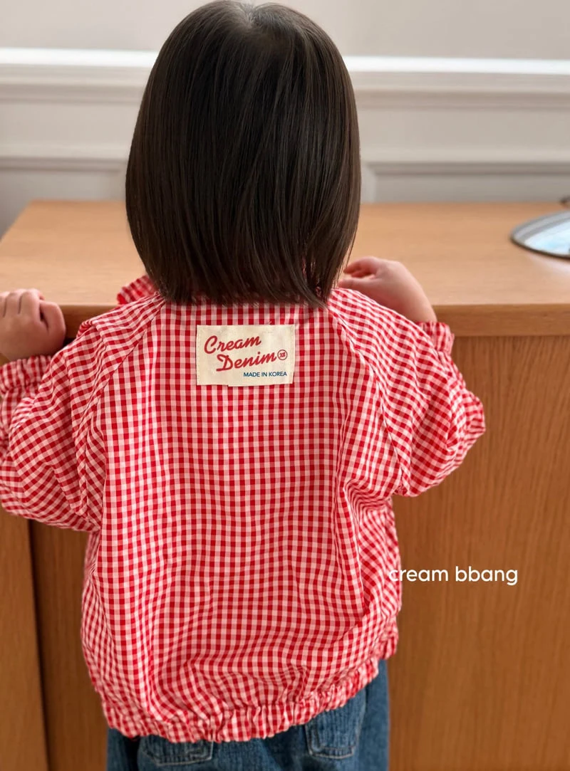 Cream Bbang - Korean Children Fashion - #discoveringself - Reversible Check Windbreaker - 9