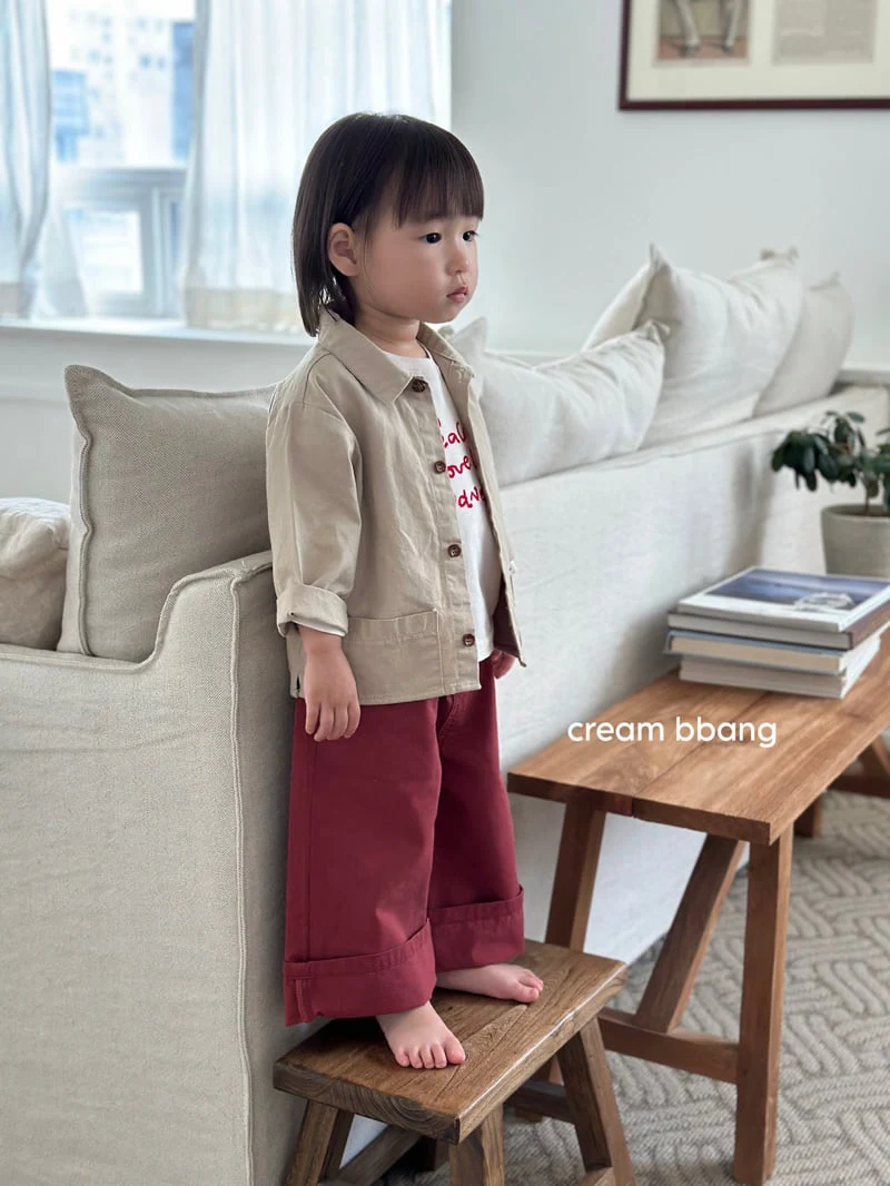 Cream Bbang - Korean Children Fashion - #fashionkids - Wide Cotton Pants - 10