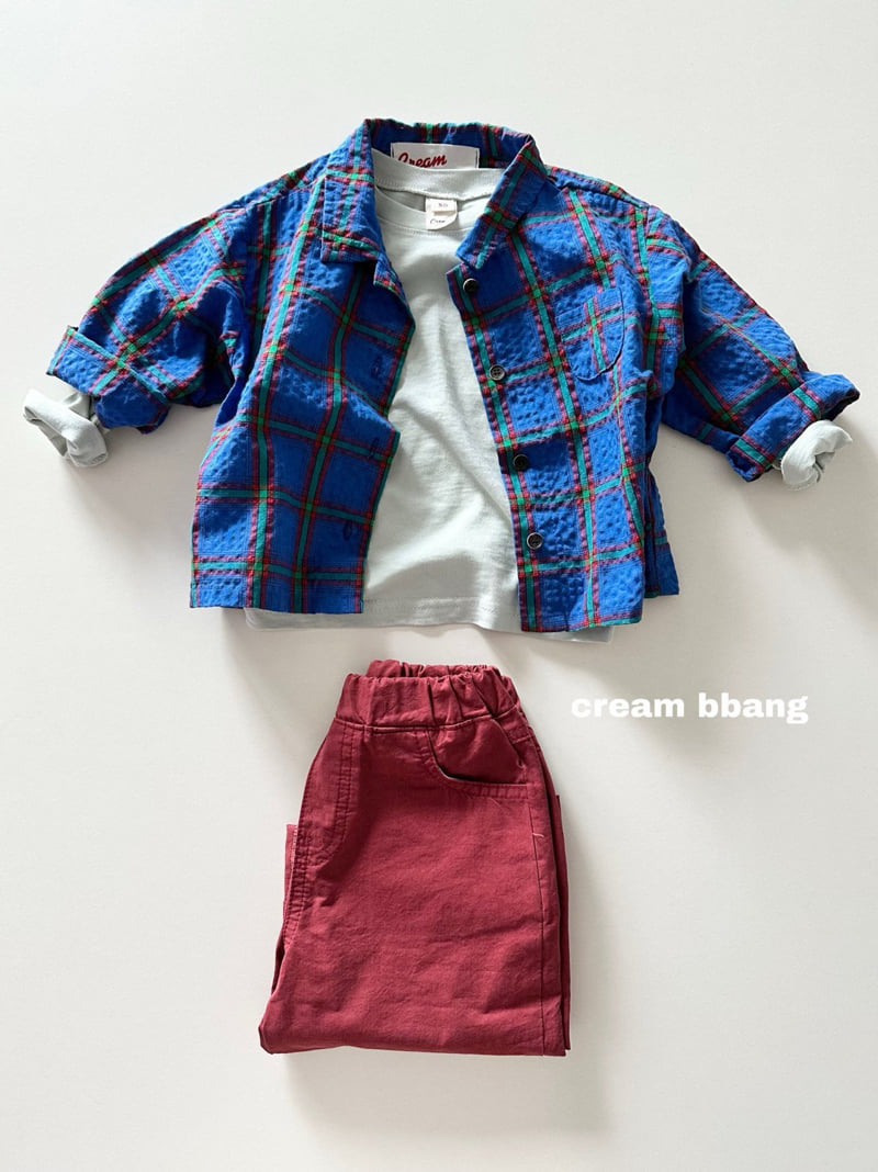 Cream Bbang - Korean Children Fashion - #fashionkids - Antique Check Shirt - 7