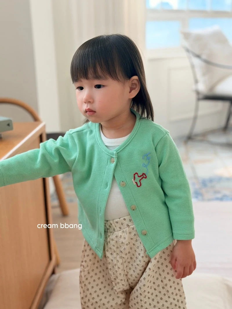 Cream Bbang - Korean Children Fashion - #discoveringself - Flying Waffle Cardigan - 4