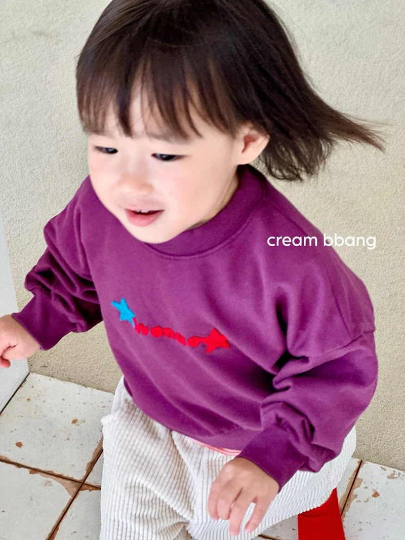 Cream Bbang - Korean Children Fashion - #fashionkids - Avenue Embroidery Sweatshirt - 3