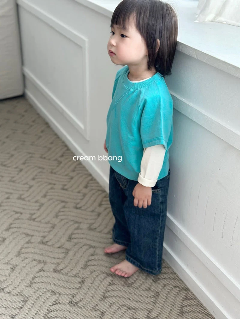 Cream Bbang - Korean Children Fashion - #fashionkids - Vintage Half Sweatshirt - 4