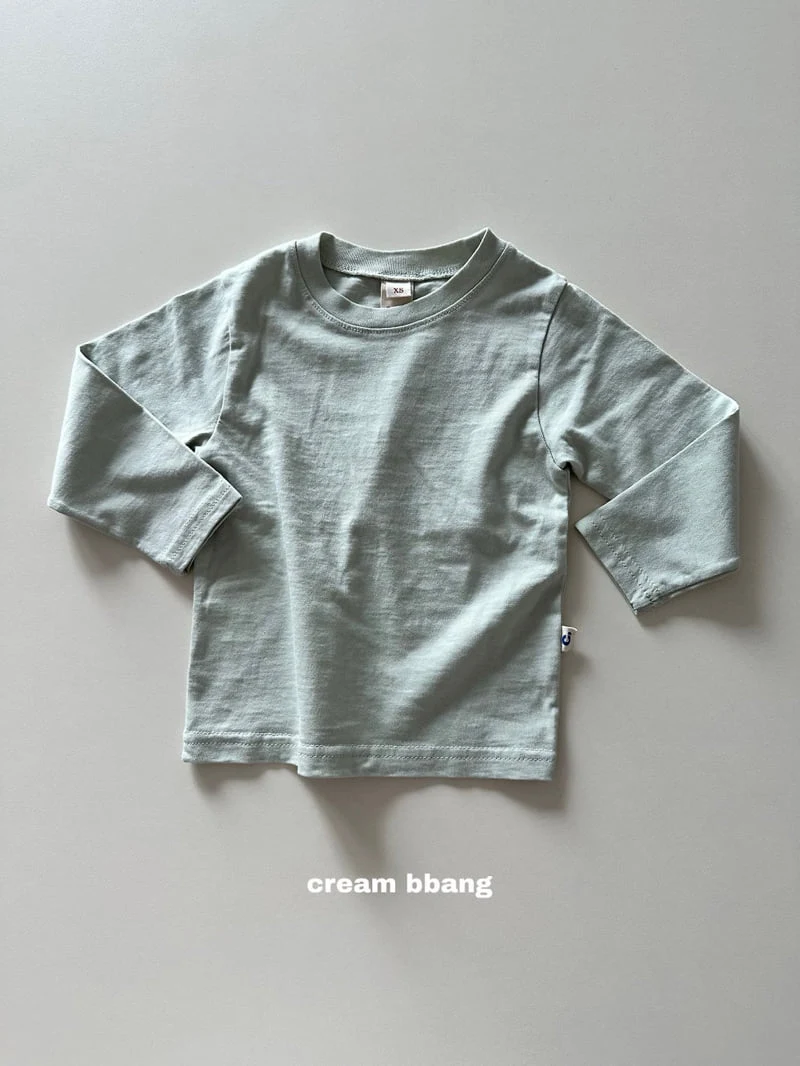 Cream Bbang - Korean Children Fashion - #kidsshorts - Point Single Tee - 8