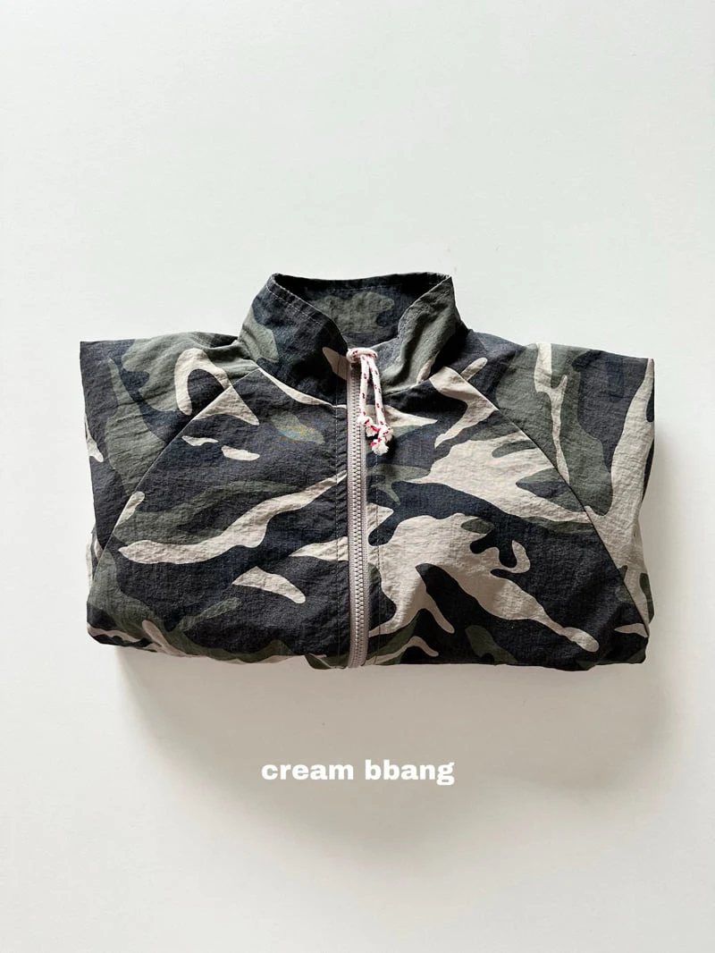 Cream Bbang - Korean Children Fashion - #kidsshorts - Camo Jacket - 10