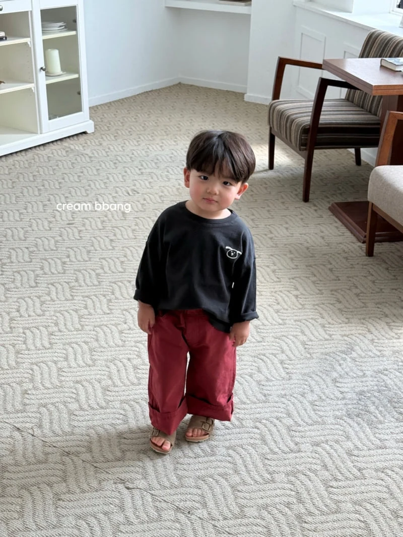 Cream Bbang - Korean Children Fashion - #kidsstore - Wide Cotton Pants - 12