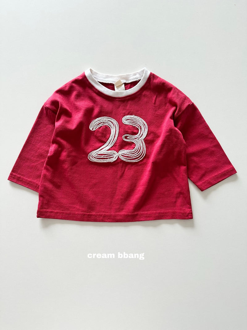 Cream Bbang - Korean Children Fashion - #kidsstore - 23 Embroidered Color-Block Tee - 11