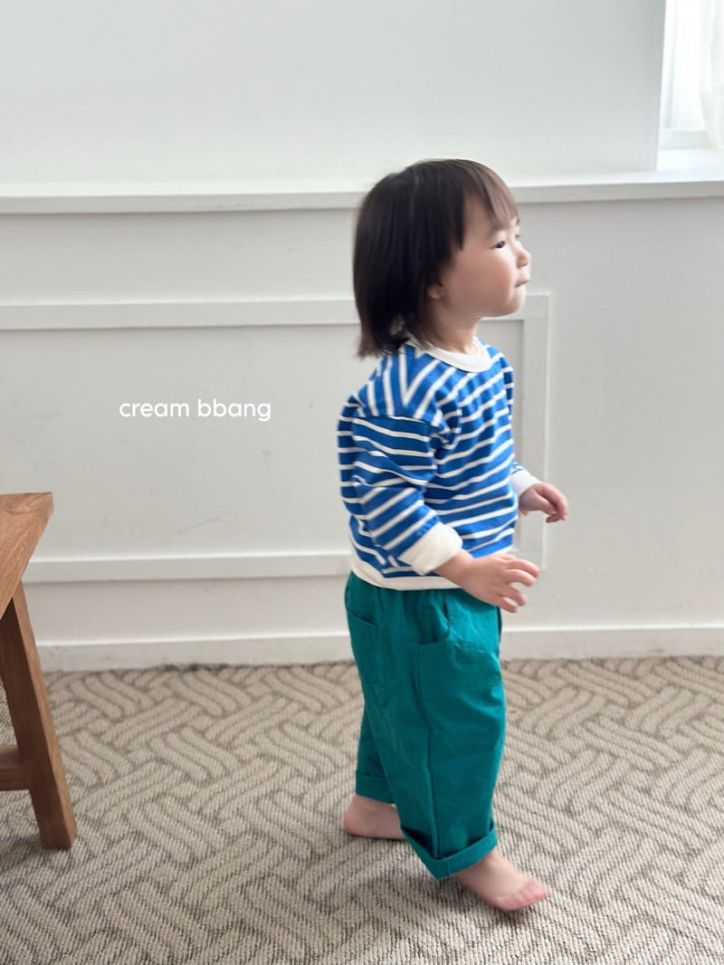 Cream Bbang - Korean Children Fashion - #kidsstore - Stripe Sweatshirt - 11