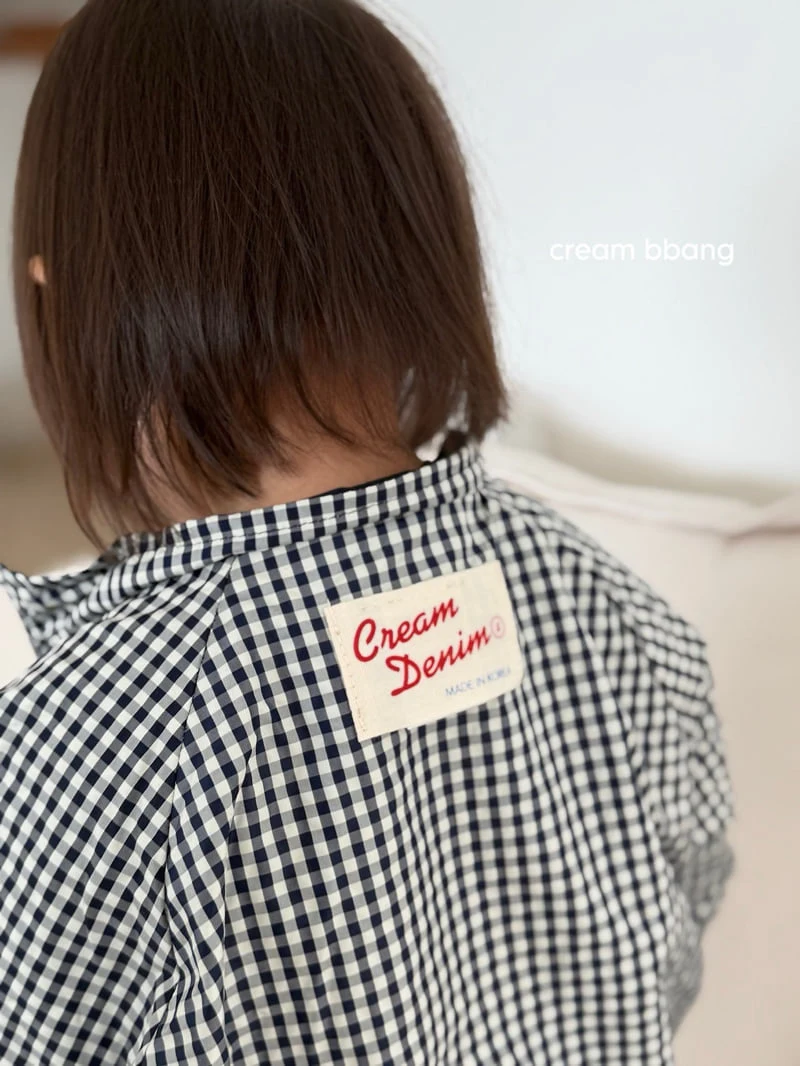 Cream Bbang - Korean Children Fashion - #kidsstore - Reversible Check Windbreaker - 12