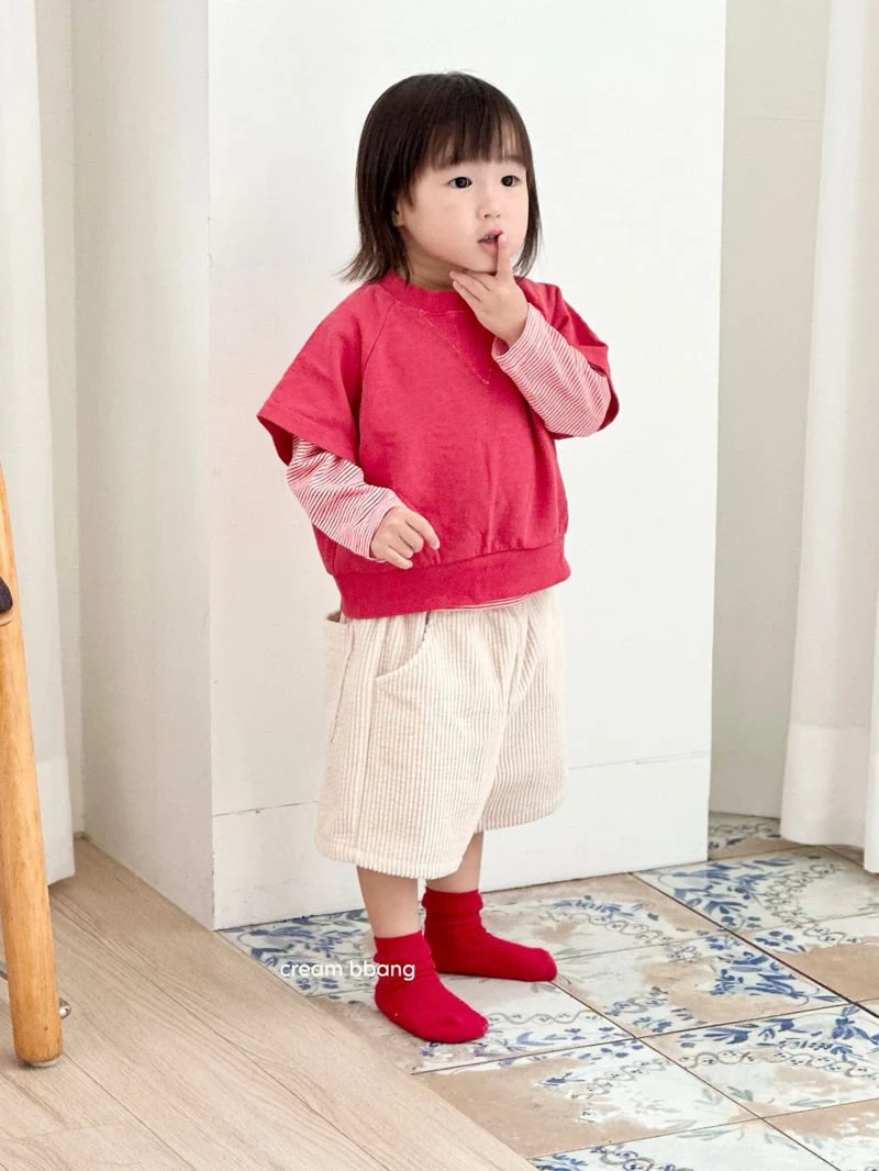 Cream Bbang - Korean Children Fashion - #kidzfashiontrend - Vintage Half Sweatshirt - 6