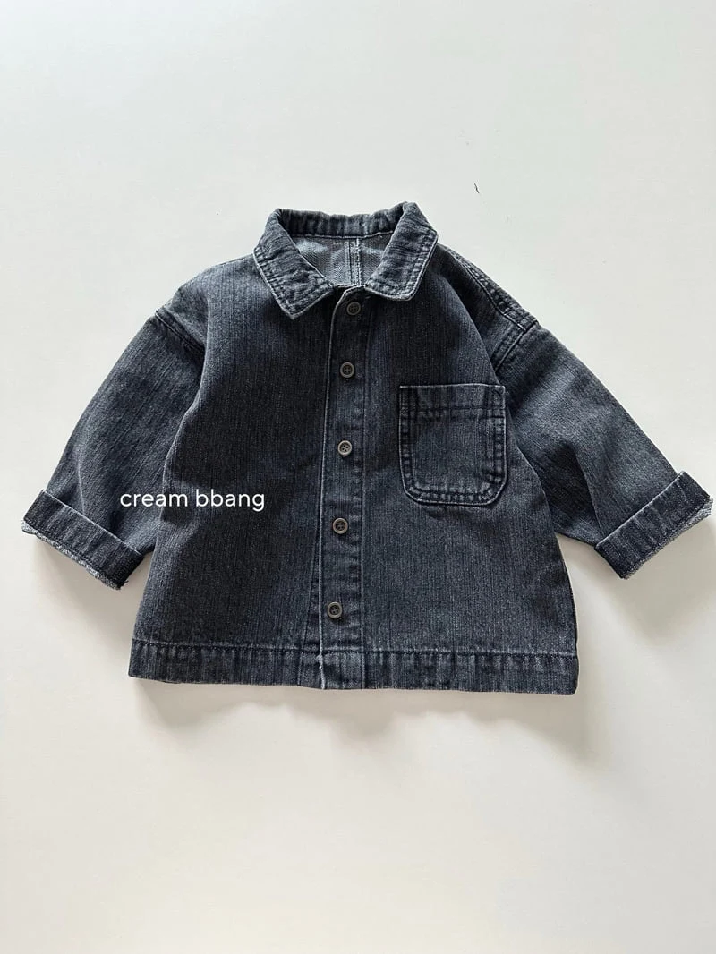 Cream Bbang - Korean Children Fashion - #kidzfashiontrend - Puppy Denim Jacket - 5