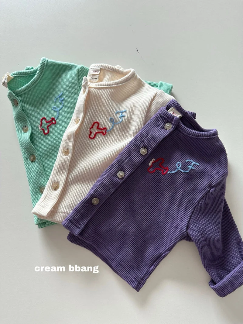Cream Bbang - Korean Children Fashion - #kidzfashiontrend - Flying Waffle Cardigan - 7