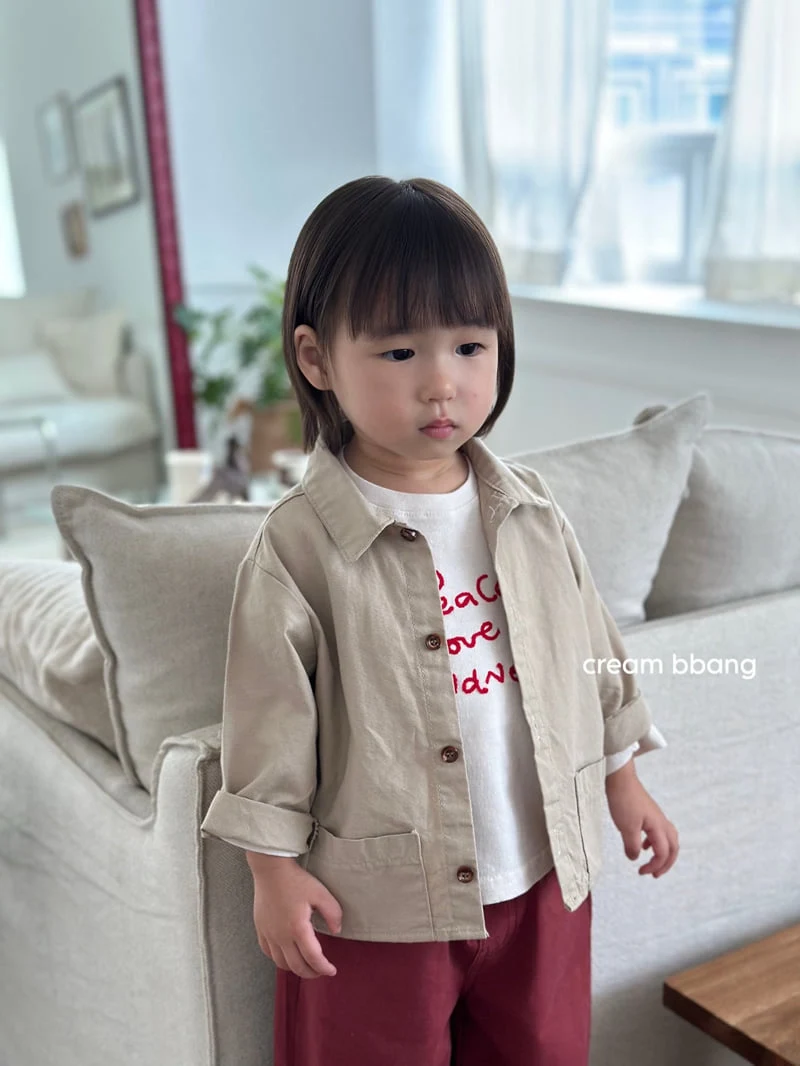 Cream Bbang - Korean Children Fashion - #kidzfashiontrend - Simple Cotton Jacket - 5