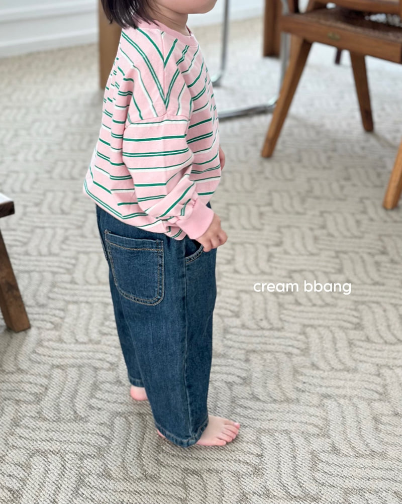 Cream Bbang - Korean Children Fashion - #littlefashionista - Ribbed Cuff Stripe Long Sleeve Tee - 9