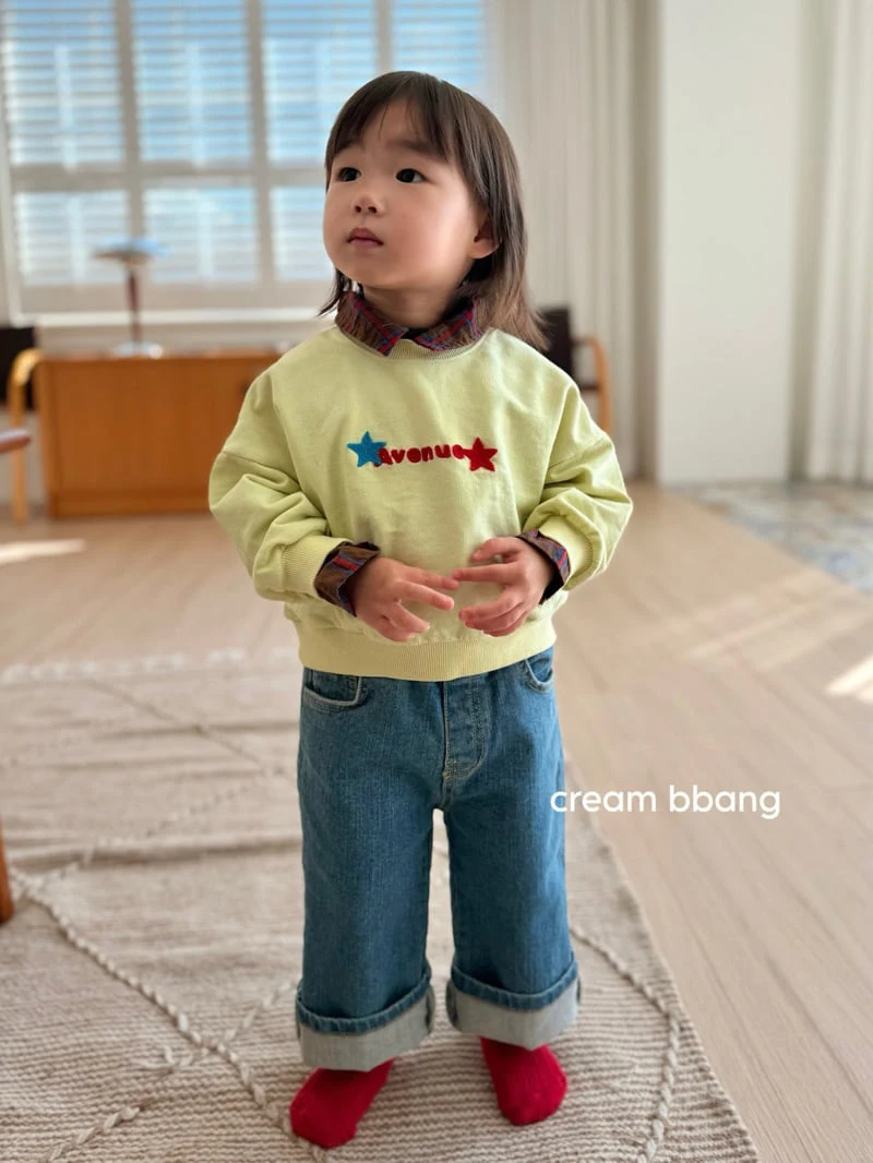 Cream Bbang - Korean Children Fashion - #littlefashionista - Avenue Embroidery Sweatshirt - 8