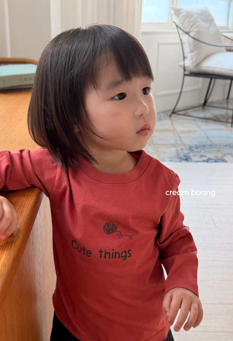 Cream Bbang - Korean Children Fashion - #littlefashionista - Cute Single Tee