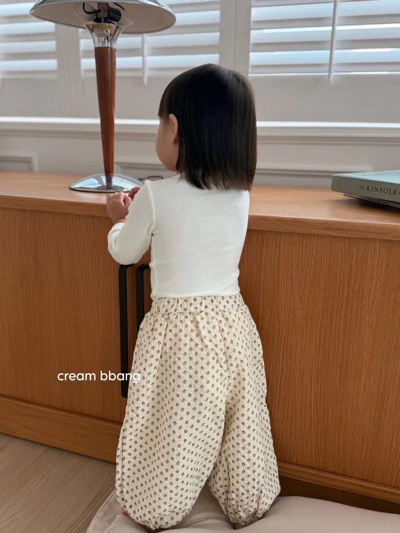Cream Bbang - Korean Children Fashion - #magicofchildhood - Ribbed Cuff Long Sleeve Tee - 7