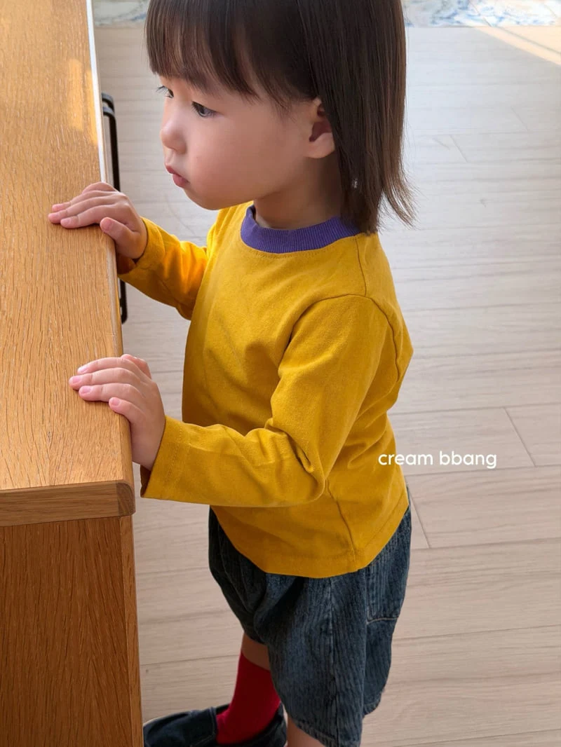 Cream Bbang - Korean Children Fashion - #minifashionista - Palette Color-Block Tee - 12