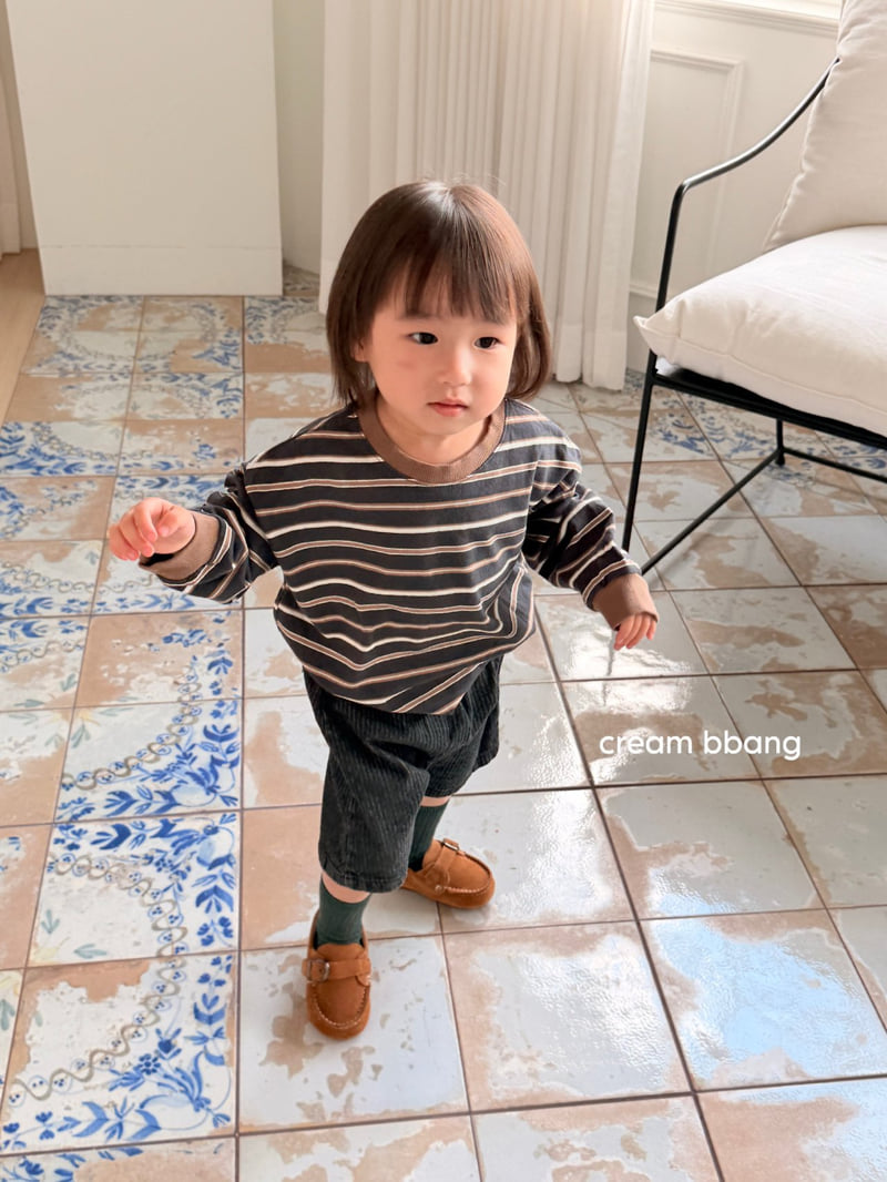 Cream Bbang - Korean Children Fashion - #minifashionista - Ribbed Cuff Stripe Long Sleeve Tee - 11