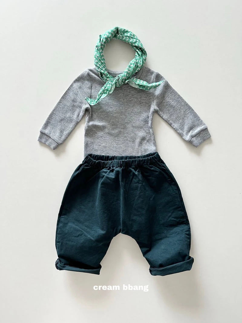 Cream Bbang - Korean Children Fashion - #minifashionista - Ribbed Cuff Long Sleeve Tee - 8