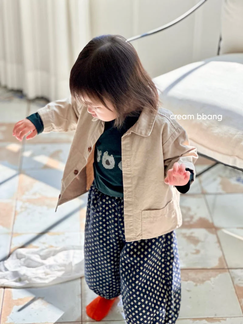Cream Bbang - Korean Children Fashion - #minifashionista - Simple Cotton Jacket - 9