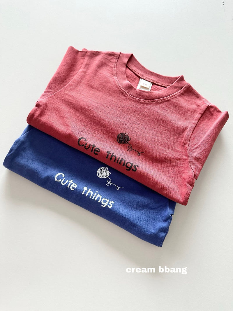 Cream Bbang - Korean Children Fashion - #minifashionista - Cute Single Tee - 3