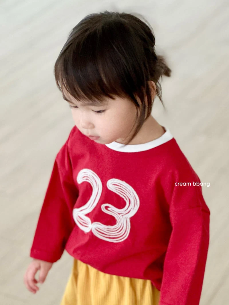 Cream Bbang - Korean Children Fashion - #prettylittlegirls - 23 Embroidered Color-Block Tee
