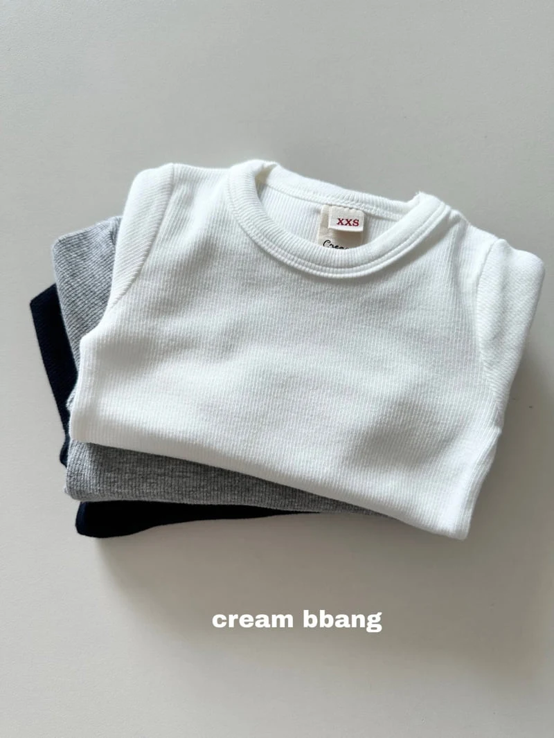 Cream Bbang - Korean Children Fashion - #prettylittlegirls - Ribbed Cuff Long Sleeve Tee - 9