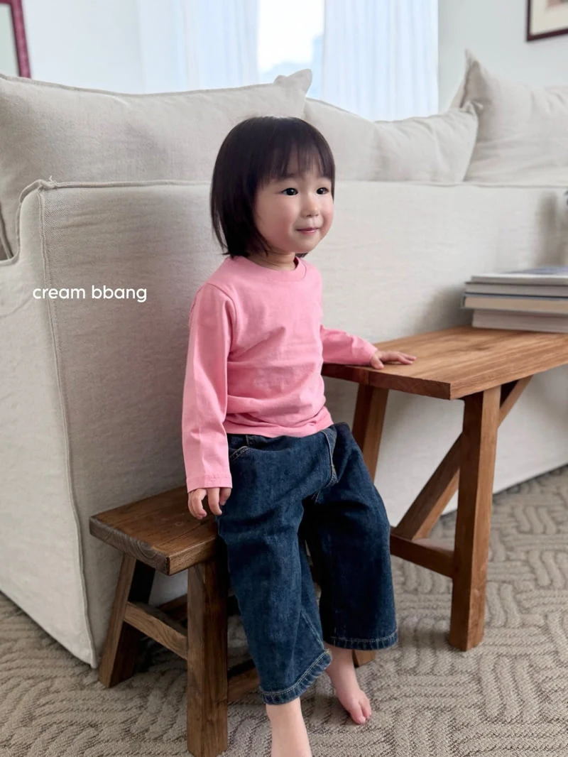 Cream Bbang - Korean Children Fashion - #prettylittlegirls - Light Denim Baggy - 8