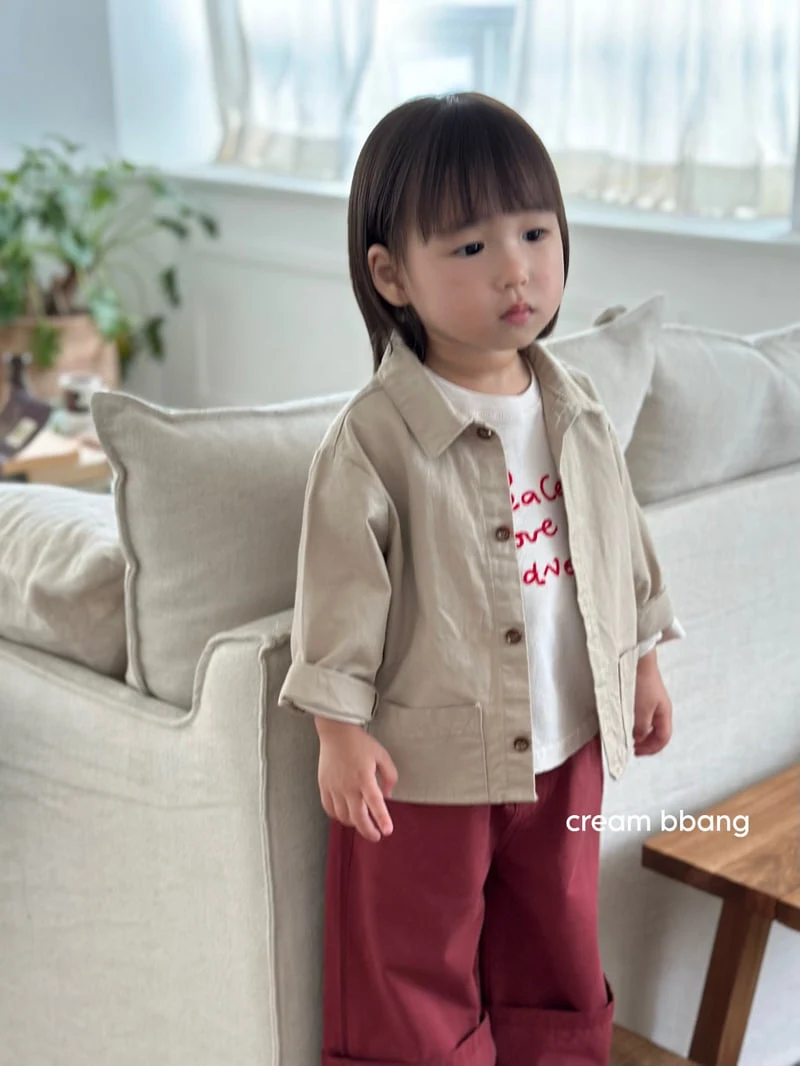 Cream Bbang - Korean Children Fashion - #prettylittlegirls - Simple Cotton Jacket - 10