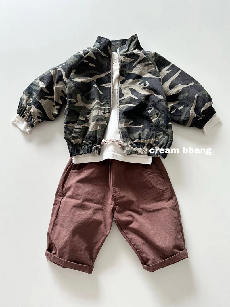 Cream Bbang - Korean Children Fashion - #toddlerclothing - Camo Jacket - 4