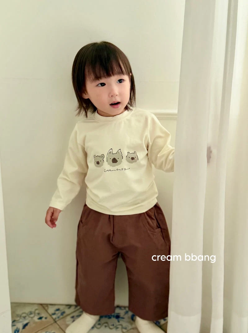 Cream Bbang - Korean Children Fashion - #todddlerfashion - Dog Print Singlet