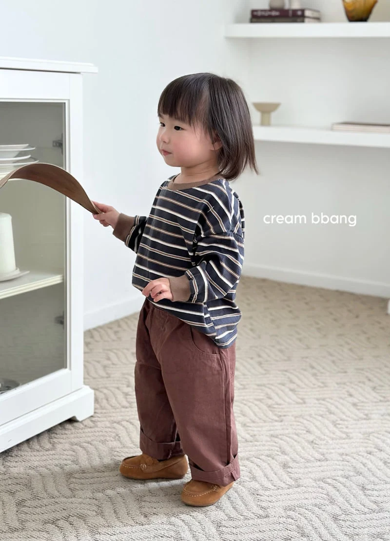 Cream Bbang - Korean Children Fashion - #todddlerfashion - Crispy Baggy Pants - 8