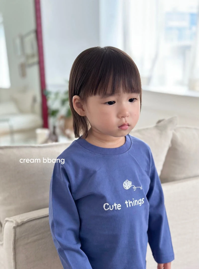 Cream Bbang - Korean Children Fashion - #toddlerclothing - Cute Single Tee - 6