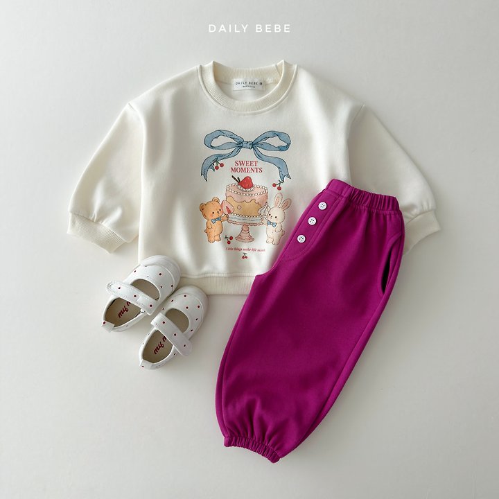 Daily Bebe - Korean Children Fashion - #Kfashion4kids - Button Jogger Pants - 10