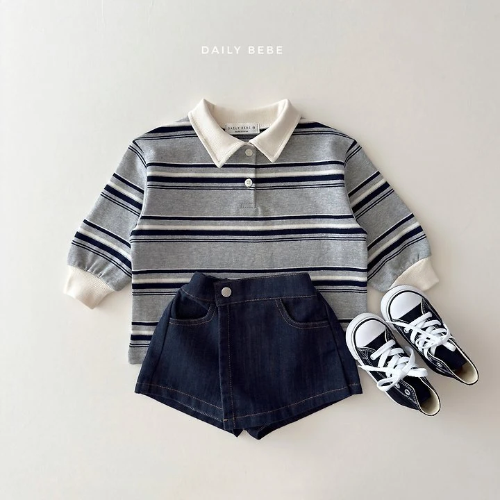 Daily Bebe - Korean Children Fashion - #Kfashion4kids - Chestnut Collar Tee - 11