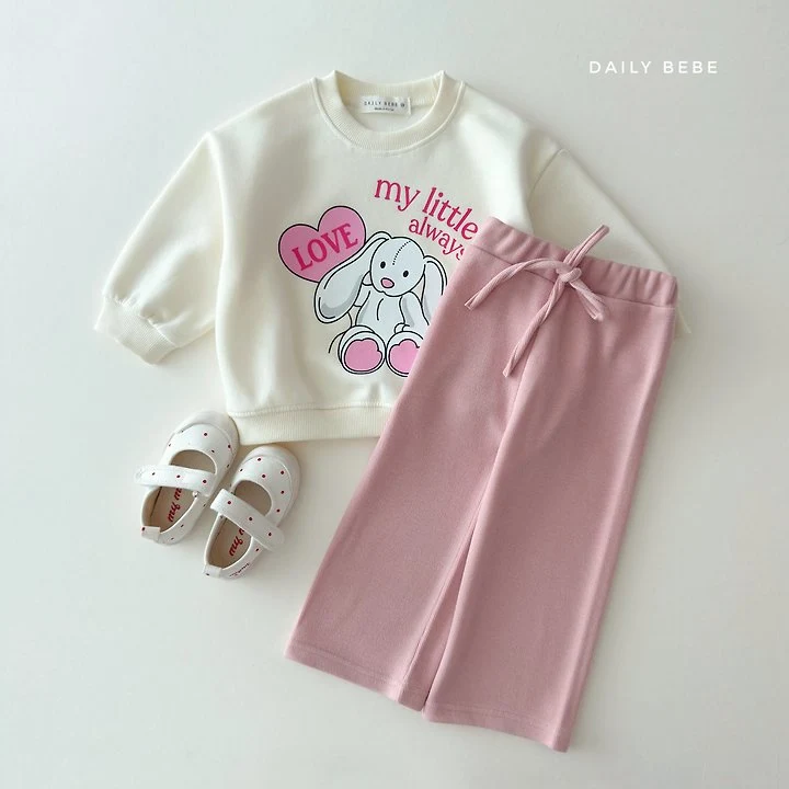 Daily Bebe - Korean Children Fashion - #childofig - Knit Wide Pants - 6