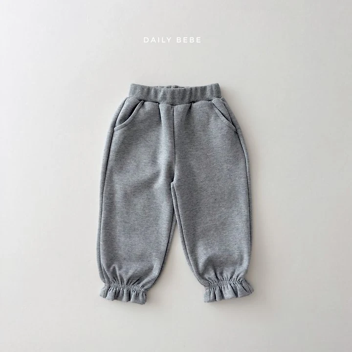 Daily Bebe - Korean Children Fashion - #childofig - Frill Jogger Pants - 5