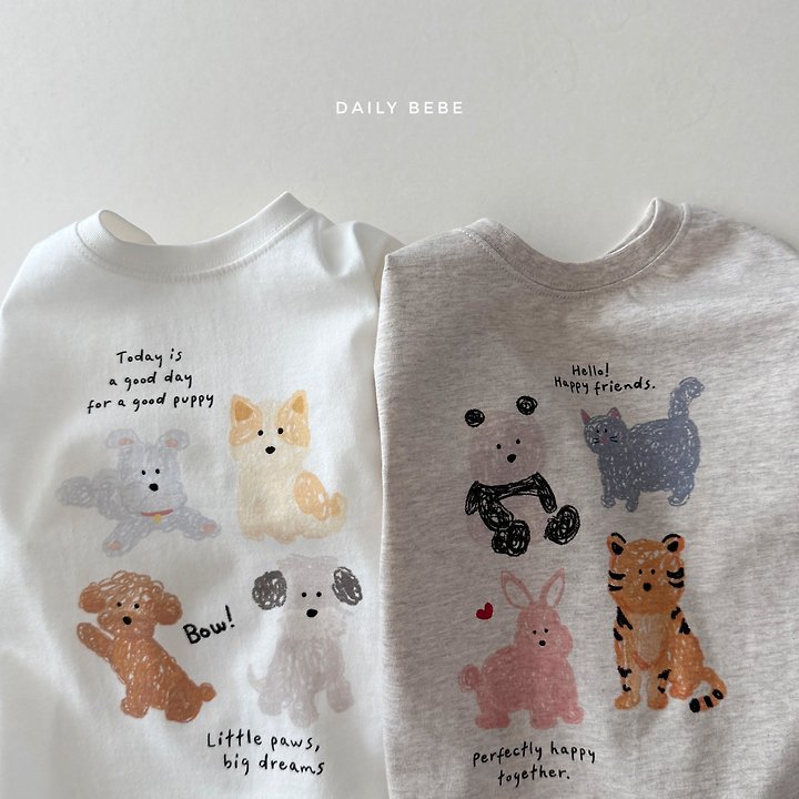 Daily Bebe - Korean Children Fashion - #stylishchildhood - Sketchbook Tee - 4