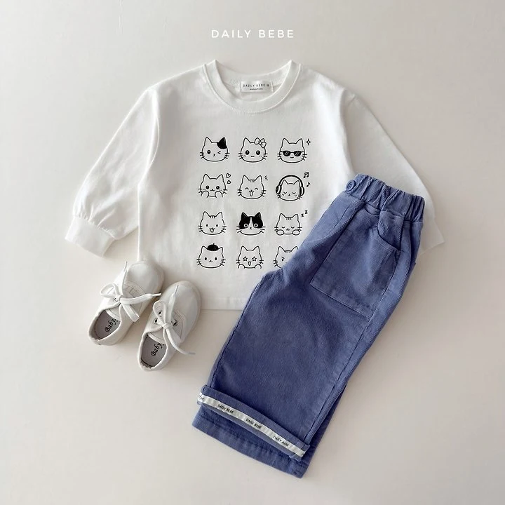 Daily Bebe - Korean Children Fashion - #childofig - Emoticon Tee - 12