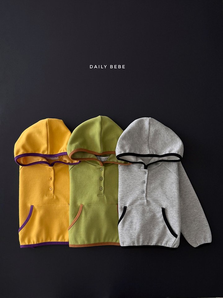 Daily Bebe - Korean Children Fashion - #childofig - Colored Pencil Hooded Tee