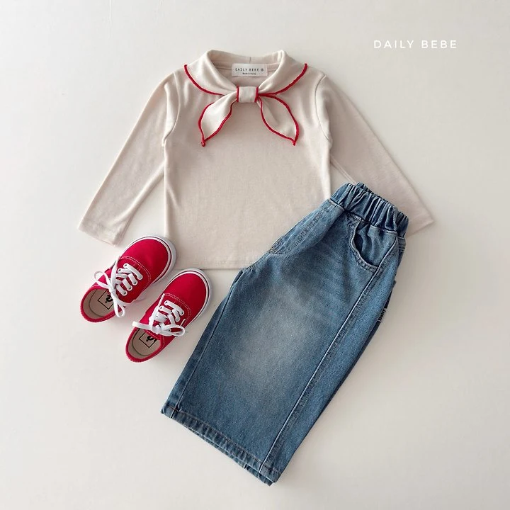 Daily Bebe - Korean Children Fashion - #childrensboutique - Scarf Tee - 5
