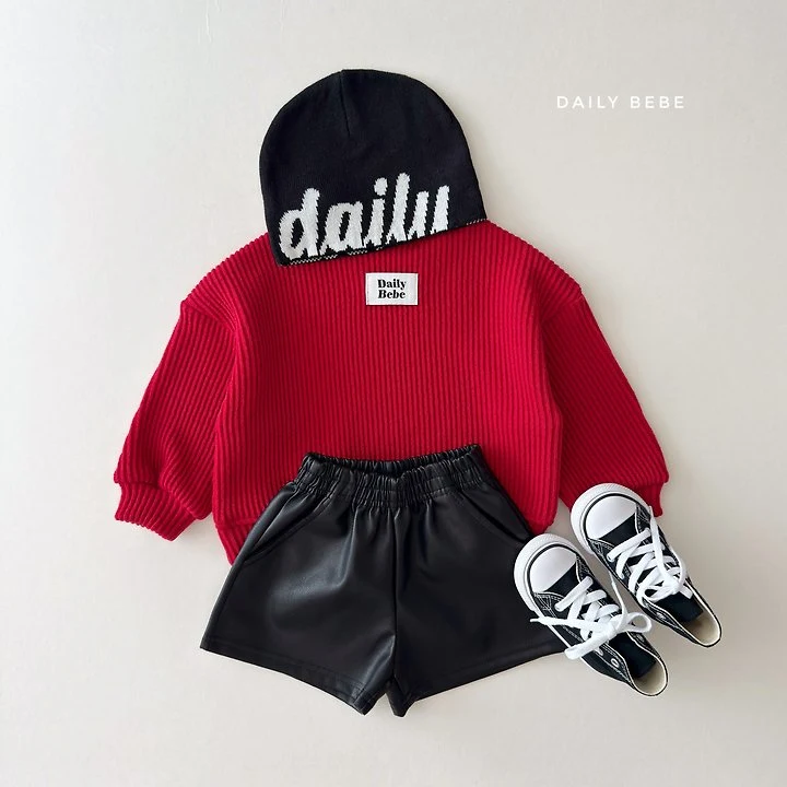 Daily Bebe - Korean Children Fashion - #childrensboutique - Faux Leather Shorts - 12
