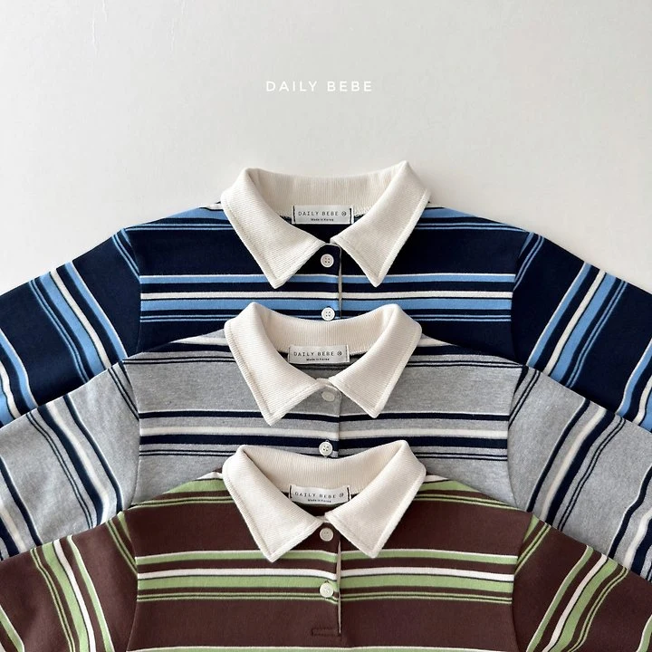 Daily Bebe - Korean Children Fashion - #childofig - Chestnut Collar Tee - 4