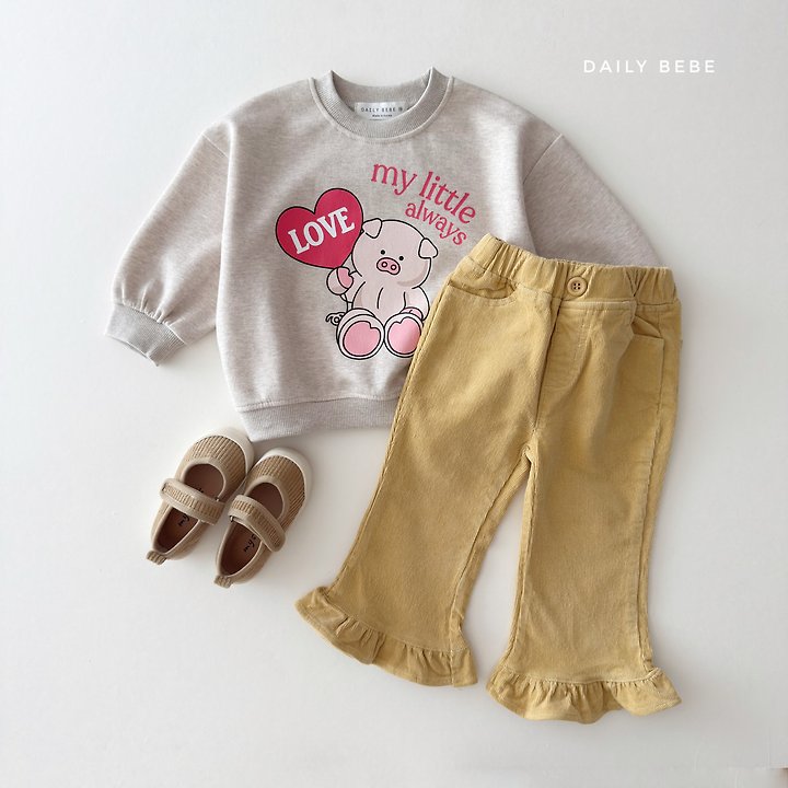 Daily Bebe - Korean Children Fashion - #designkidswear - Golden Bootcut Pants - 9