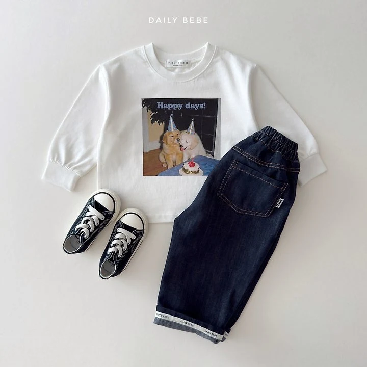 Daily Bebe - Korean Children Fashion - #designkidswear - Roll-Up Raw Denim Pants - 7