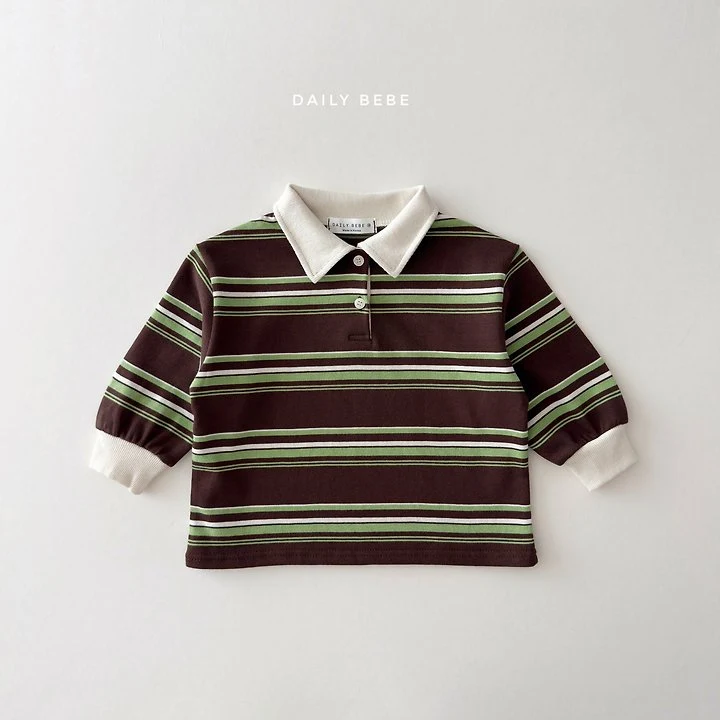 Daily Bebe - Korean Children Fashion - #designkidswear - Chestnut Collar Tee - 5